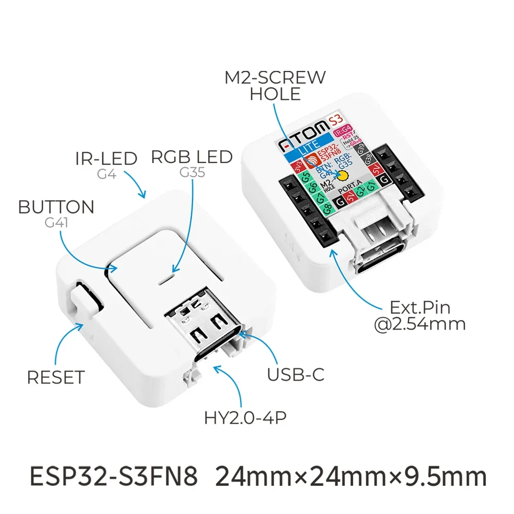 لوحة تطوير M5Stack AtomS3-Lite - مراجعة Doit Esp32 وسعره