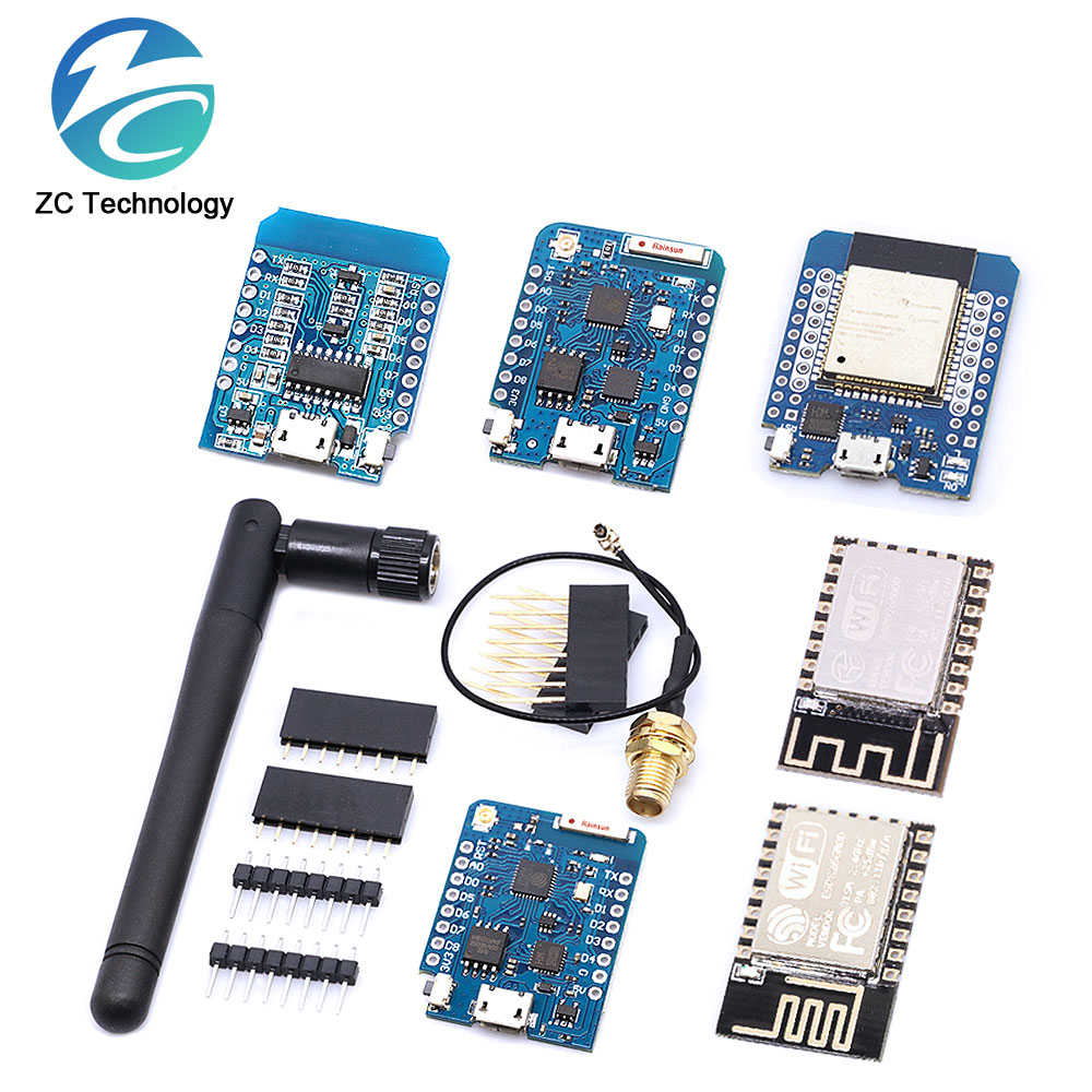 ESP8266 ESP-12 ESP-12F CH340G  - مراجعة Wemos D1 Mini وسعره