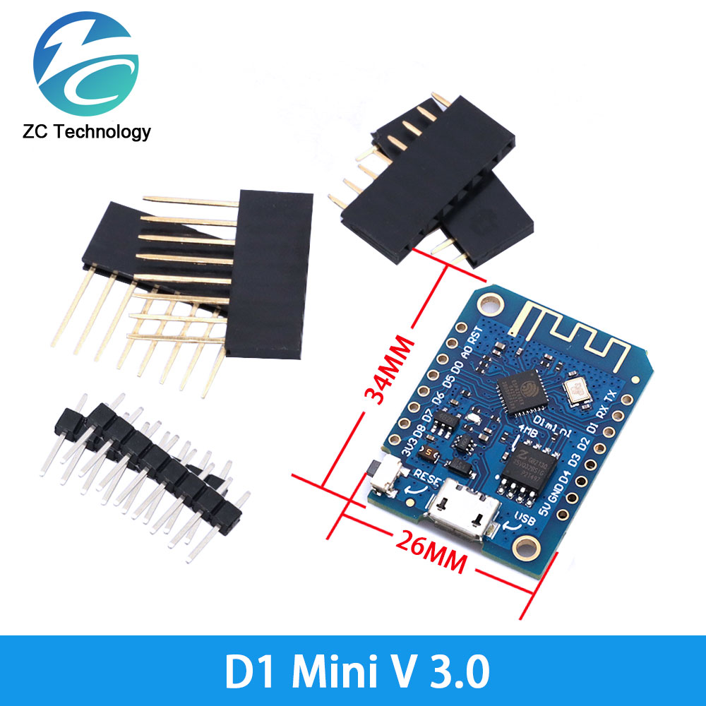 D1 البسيطة ESP8266 ESP-12F CH3 - مراجعة Wemos D1 Mini وسعره